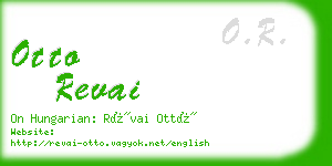 otto revai business card